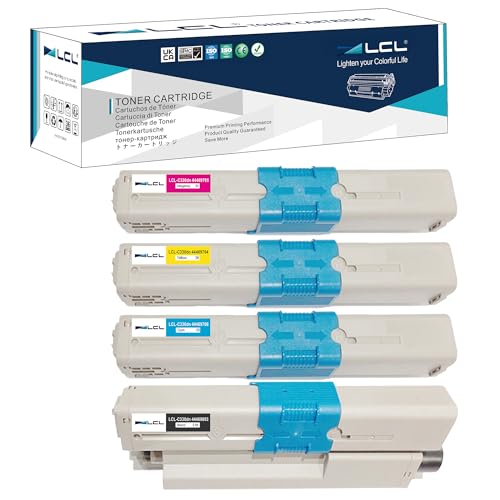 LCL kompatible Tonerkartusche 44469703 für Oki C310dn C330dn C331 C510dn C511 C511dn C530dn C531 C531dn MC351 MC352dn MC361 MC361dn MC362dn MC561 MC561dn mc562 MC562dn (KCMY) von LCL