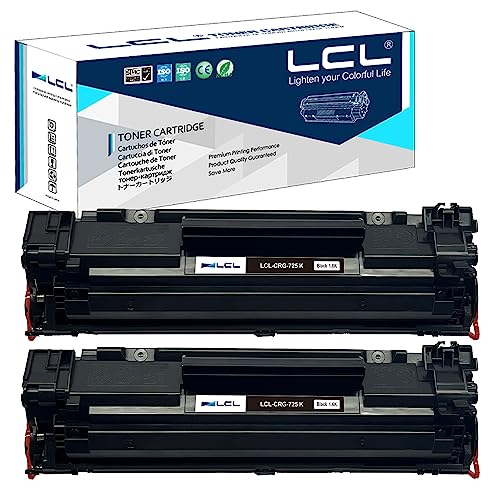 LCL kompatible Tonerkartusche CRG-725 CRG 725 3484B002 3484B002AA (2PK Schwarz) Ersatz für Canon I-Sensys LBP-6000 LBP-6000B LBP-6018 LBP-6020 LBP-6020B MF-3010 von LCL