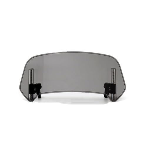 LCLXYC Windabweiser Motorrad für Vespa GT GTS GTV 60 125 200 250 300 300ie,Motorrad Verstellbarer Clip Auf Windschild Spoiler,140mm*360mm-Gris von LCLXYC