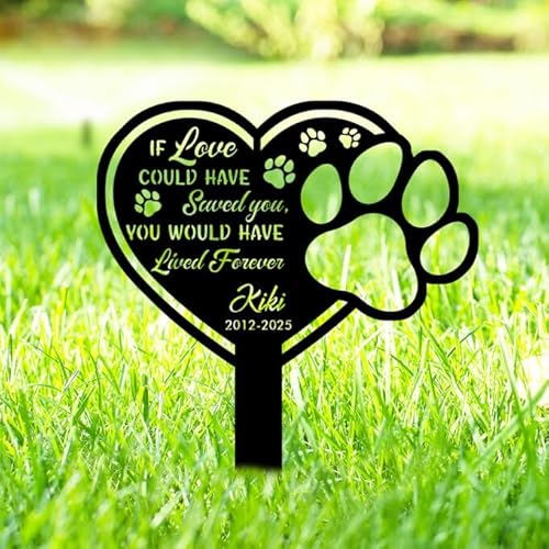 LCMAIT Personalisierte Haustier Gedenk Grabstein, benutzerdefinierte Gravierung Katze Hund mit Blumen Kontur, personalisierte Haustier Grabstein, Hund Katze Gravierung Grabstein LCMAIT Personalisierte Haustier Gedenk Grabstein, benutzerdefinierte Gravierung Katze Hund mit Blumen Kontur, personalisierte Haustier Grabstein, Hund Katze Gravierung Grabstein von LCMAIT