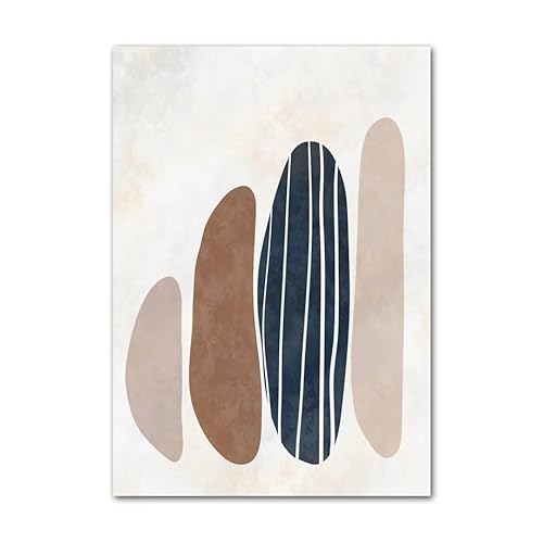 LCMWSH Galerie-Wandkunst, abstrakte Bunte Geometrie-Linien, Poster und Drucke, minimalistisches Leinwandgemälde, ästhetische Bilder für Heimdekoration, 40 x 60 cm x 1, ohne Rahmen von LCMWSH