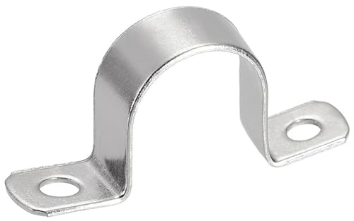 LCOUACEO U-Rohrschellen, 20 Stück Edelstahl Rohrschelle Zweiloch Rohrschelle Befestigungsschelle für Pipeline Elektroleitung Leerrohre, Rohrschellen Durchmesser 35mm von LCOUACEO
