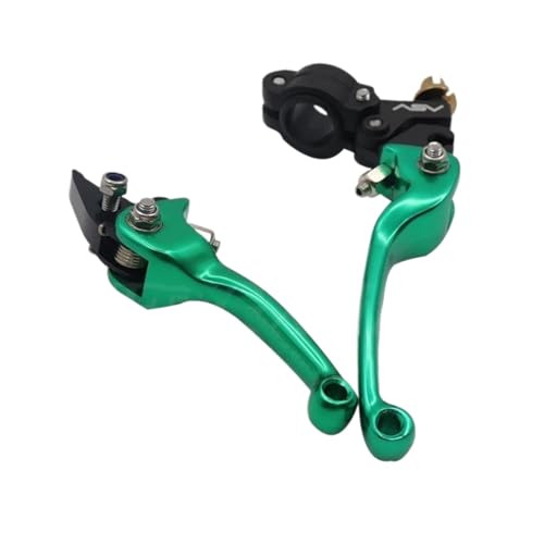 LCQSYE Offroad-Motorrad-Modifikation Passend für CRF YZF XR CAR Gosai ASV Klappgriff Kupplungsbremshebel(Green) von LCQSYE