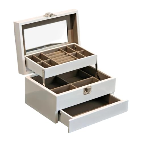 LCSVCCXA Schmuckkästchen für Ohrringe, multifunktionales Tablett aus Holz für Ringe, Uhren und Schminktisch. LCSVCCXA Schmuckkästchen für Ohrringe, multifunktionales Tablett aus Holz für Ringe, Uhren und Schminktisch. von LCSVCCXA