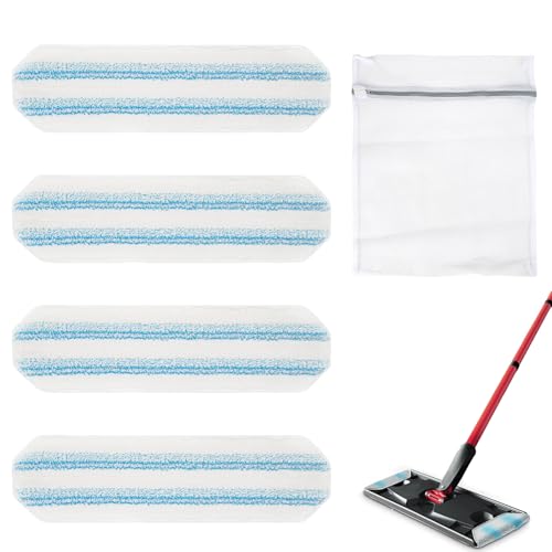 4 Stück Mikrofaser Wischpads für O-Cedar H2pro wiederverwendbar leicht entfernbar Starkreinigend Bodenwischer Wischmopp Mop Set Wischmop Bezug Nasswischer für alle Böden 4 Stück Mikrofaser Wischpads für O-Cedar H2pro wiederverwendbar leicht entfernbar Starkreinigend Bodenwischer Wischmopp Mop Set Wischmop Bezug Nasswischer für alle Böden von LCUHAVA