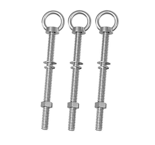 304, eizbolzen aus stahlglas, 304 Stainless Steel Eye Bolt with Washer and Nut M12 M14 M16 M20 Multiple Sizes(M12*70 1pcs) von LCUVIMPEX