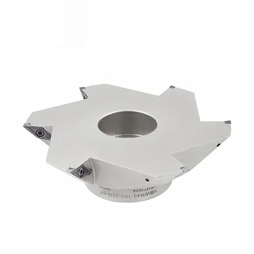 90 Grad Planfräser, VBWR45-80/100/125/160 Schwalbenschwanzfräserkopf 45-Grad-Fase-Planfräser CNC-Fräser(VBWR45-80-22-3T) von LCUVIMPEX