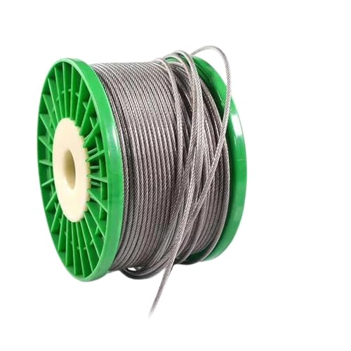 Edelstahlseil, 7x7 PVC-beschichtetes Edelstahldrahtseil, 4–5 mm, 1–5 m(4.0mm(7x7)-5Meters) von LCUVIMPEX