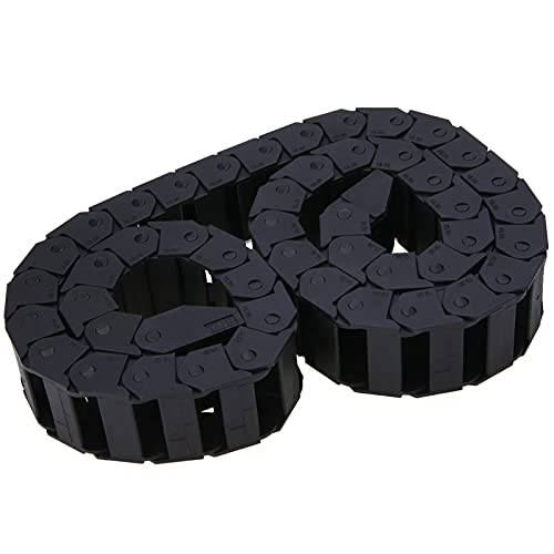 Elektrische drahtschalter ketten Kabelschleppkette Nylon 15x30mm Schwarz 100cm von LCUVIMPEX