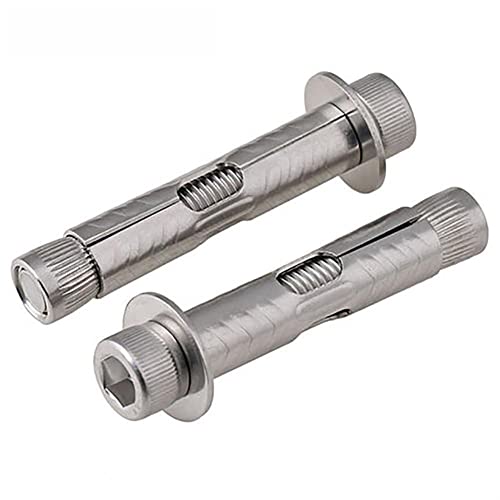 Expansionsschrauben, Interne Beton-Expansionsbolzen, Innensechskant, Edelstahl 304, 2er-Pack, mehrere Größen(M6x70) von LCUVIMPEX