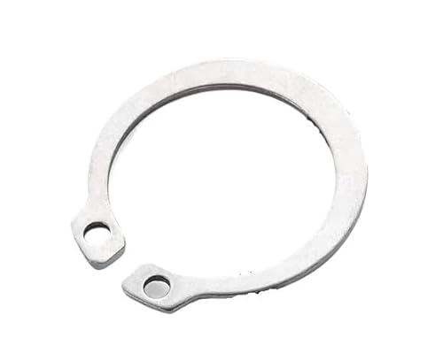 Externe Sicherungsringe 10 Stück Externe Sicherungsringe C-Clip Sicherungsring for Wellenlager Mehrfarbig Mehrere Größen(Silver,78) von LCUVIMPEX