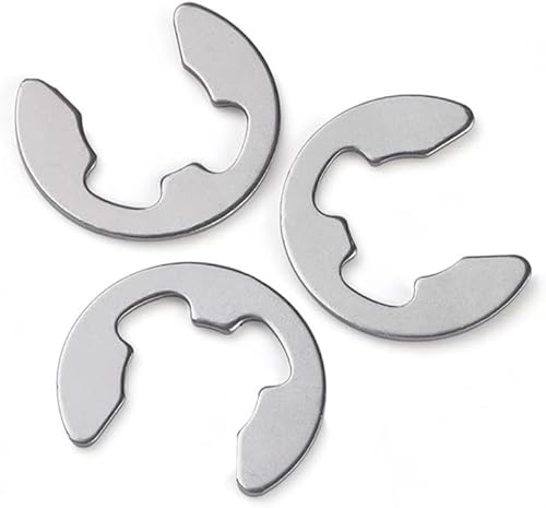 Externe Sicherungsringe Externe Sicherungsringe Sprengringe E-Clip Sicherungsring Unterlegscheibe for Wellenbefestigung M2-M10 316 Edelstahl 245 Stück(M3 30PCS) von LCUVIMPEX