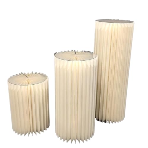 Faltbare Papier Säulen Kuchen Sockel Ständer ， Ständer Sockel Zylinder Römische Säule for Hochzeit Geburtstag(Small 3piece) von LCUVIMPEX