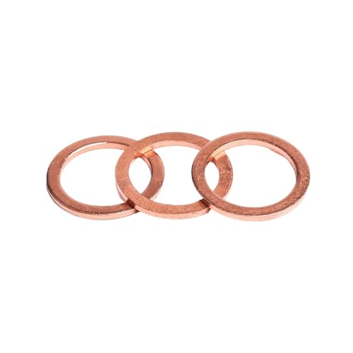 Flache Unterlegscheibe aus Messing, Boots-Rotmessing-Kupfer-Dichtungsscheibe M5 M6 M8 M10 M12 M14 M16 M18 M20 M22 M24 24Größe Flachdichtring Dichtungsscheiben DIN7603(M22x28x1.5(8pcs)) von LCUVIMPEX