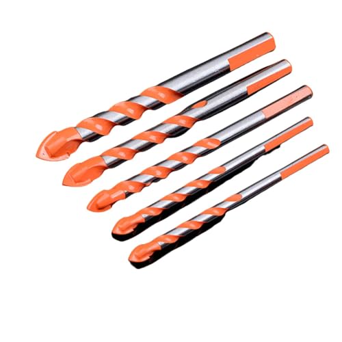 HSS-Gewindebohrer, Packung mit 5 oder 7 Stück Gun Bohrer Set for Keramik Marmor Fliesen Metall Holz Kunststoff(5psc) von LCUVIMPEX