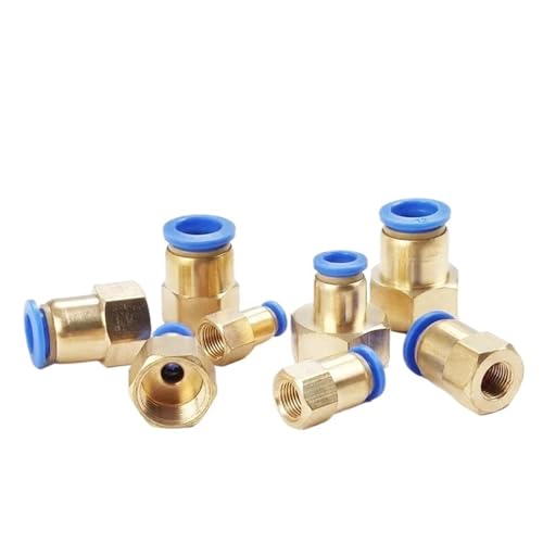 Haben hier teile für luftröhre, 10er-Packung PCF-Typ Schnellverschluss-Vakuum-T-Stück aus Messing(Pcf4-02) von LCUVIMPEX
