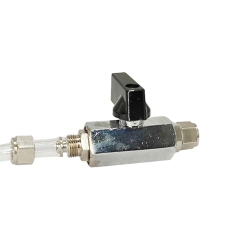 Haben hier teile für luftröhre, 1pc Pneumatische Ball Und Nadel Ventil Schnellspann-befestigung for Luft Wasser Gas Öl Schlauch(Mini Ball Valve-kn,8mm) von LCUVIMPEX