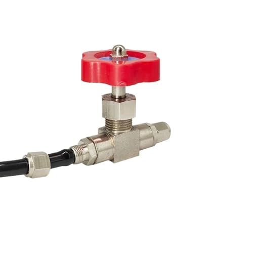 Haben hier teile für luftröhre, 1pc Pneumatische Ball Und Nadel Ventil Schnellspann-befestigung for Luft Wasser Gas Öl Schlauch(Needle Valve-kn,10mm) von LCUVIMPEX