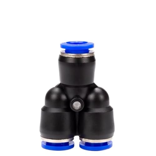 Haben hier teile für luftröhre, 50 Stück Kunststoff-T-Stücke Schnellverschlusskupplungen Rohrverbinder 4 mm-12 mm(Py-6) von LCUVIMPEX