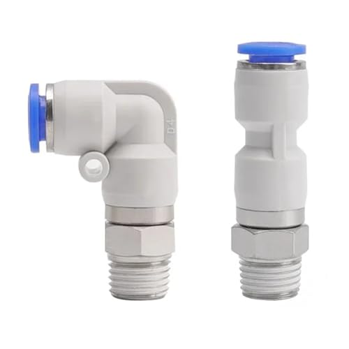 Haben hier teile für luftröhre, Pneumatische Luftarmatur, Drehgelenk, 360° drehbar, Hochgeschwindigkeitsrotation, Schnellkupplung, Außengewinde M5 1/4 1/2 6-12 mm, 10 Stück(45995,NRC (10pcs)) von LCUVIMPEX