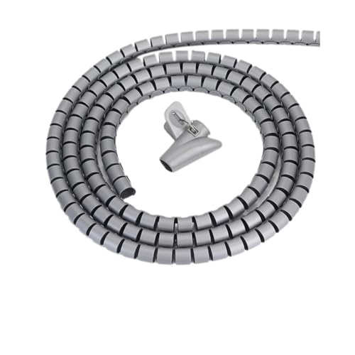 Heldentat zum schutz Von spiralen Spiralkabelschutzhülle, 1 Meter, mehrfarbig, mehrere Größen(Grey,10mm inside diameter) von LCUVIMPEX