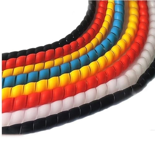 Heldentat zum schutz Von spiralen Spiralschutzhülle 1 Meter Mehrfarbig 8-24mm ID for Kabel Schläuche Autowaschanlage(White,16mm inside diameter) von LCUVIMPEX