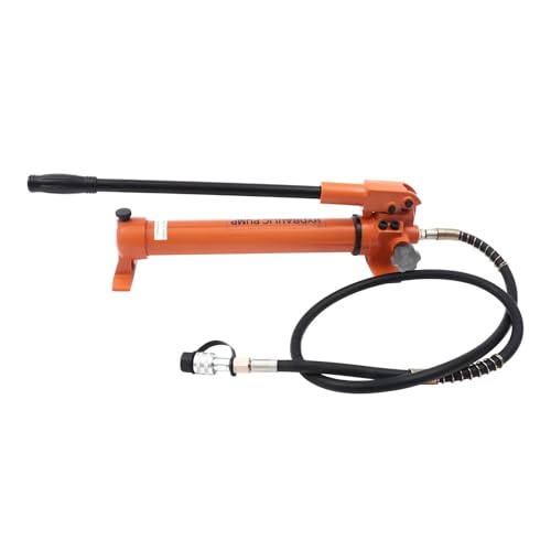 Hydraulische Handpumpe, Hydraulische Handpumpe for Hydraulikwerkzeuge CP-700 mit 180cm Schlauch Sicherheitsventil Orange von LCUVIMPEX