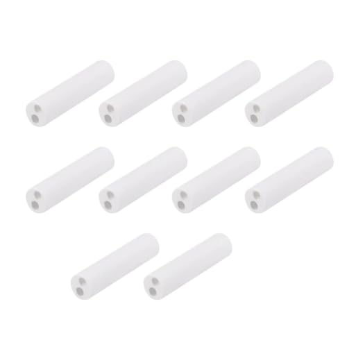 Keramisches Isolierrohr, 10 Stück Twin Bore Porzellan Hohlkanal Abrieb High-Aluminiumoxid Keramik Rohr for Heizelement Mehrere Größen Weiß(3 * 0.5 * 15mm) von LCUVIMPEX