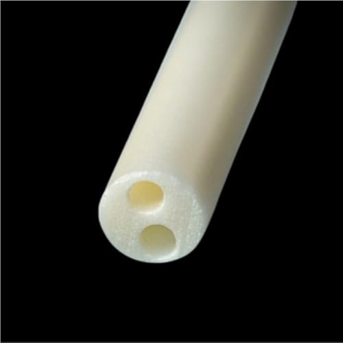 Keramisches Isolierrohr, Aluminiumoxid-Keramikrohr mit 2 Löchern, Thermoelementschutz, mehrere Größen(3x0.8x100mm) von LCUVIMPEX