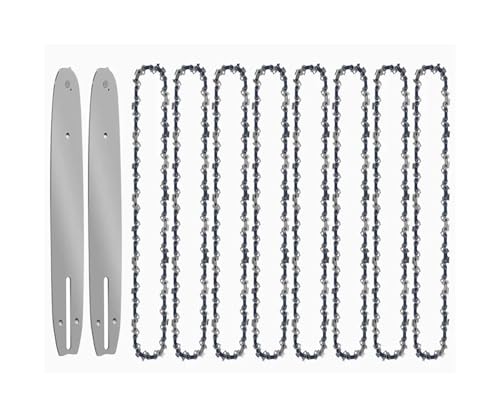 Ketten aus Stahl, 10 Zoll 3/8 LP 40 Antriebsglieder Kettensägenkette for elektrische Säge(10-inch Set8) von LCUVIMPEX