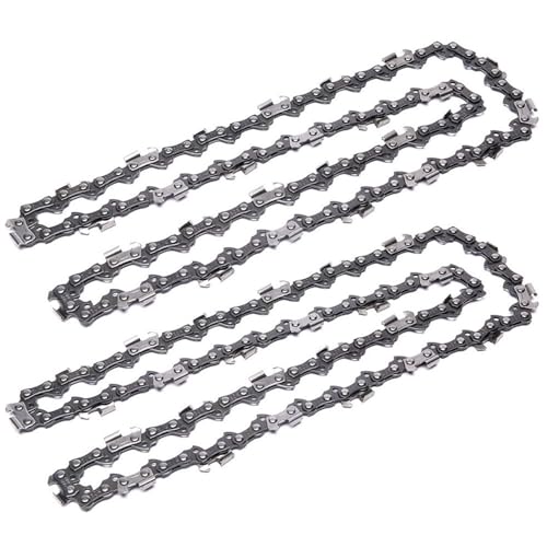 Ketten aus Stahl, Ersatz-Kettensägenkette, 16 Zoll, 57 Treibglieder, 3/8 LP-Teilung, 0,050 Gauge, 2 Stück(57dl 16in 2pc) von LCUVIMPEX