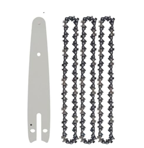 Ketten aus Stahl, Mini-Kettensägenkette und Führungsplatten-Set for elektrische Kettensägen, 4–6 Zoll, Stahl(6in Set B) von LCUVIMPEX