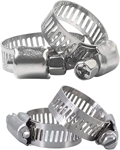 Klemmt die antriebsdüsen, 10er-Pack Edelstahl-Schlauchschellen und -Clips mit Federantrieb, 8 mm bis 120 mm(Diameter 1625mm) von LCUVIMPEX