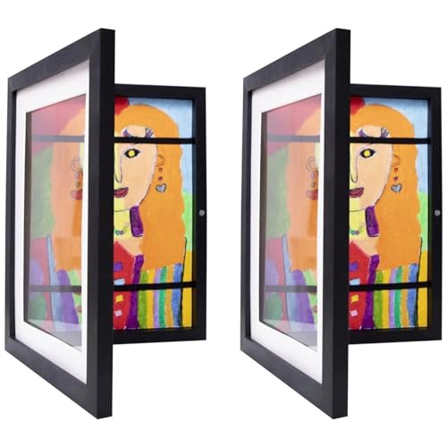LCUVIMPEX ALEC stellt EIN Foto her, Holz A4 Kunst Rahmen Veränderbar Display Kinder Home Office Multicolor Mehrere Größen(Magnetic sticker-02) von LCUVIMPEX
