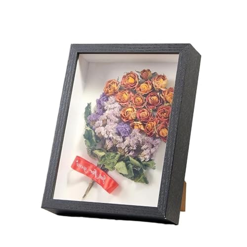 LCUVIMPEX ALEC stellt EIN Foto her, Schattenbox aus Holz, Bilderrahmen, Probenhalter, 5 cm Tiefe, Mehrfarbig, mehrere Größen, 2 Stück(Black,7inch(12.7x17.8x5cm)) von LCUVIMPEX