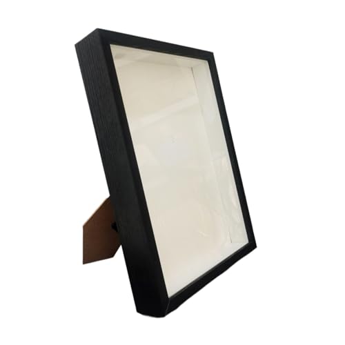 LCUVIMPEX ALEC stellt EIN Foto her, Shadow Box Frame 3cm Tiefe Holz Fotorahmen Mehrere Größen 6-10 Zoll Multicolor(Black Frame,23x23cm 9inch) von LCUVIMPEX