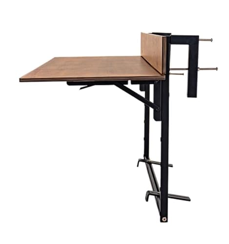 LCUVIMPEX Balkone faltet die tische, Hängender Tisch for Balkongeländer im Freien mit 5 Höhenstufen, zusammenklappbar, 120 x 36 cm LCUVIMPEX Balkone faltet die tische, Hängender Tisch for Balkongeländer im Freien mit 5 Höhenstufen, zusammenklappbar, 120 x 36 cm von LCUVIMPEX