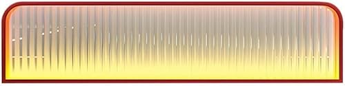 LCUVIMPEX Die screenshots, die screenshots Niedriger Zaun, gestreiftes Mattglas, Restaurant-Arbeitsplatten-Schreibtischteiler, Trennwände for Essbereiche(Rosso,100x25cm) von LCUVIMPEX