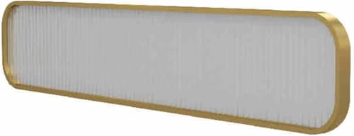 LCUVIMPEX Die screenshots, die screenshots Raumteiler Schreibtischtrennwand aus Eisen mit halbwandiger Tischplatte aus durchscheinendem Glas(Gold,1 Piece) von LCUVIMPEX