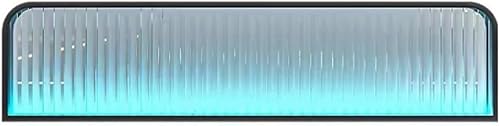 LCUVIMPEX Die screenshots, die screenshots Trennwände for Arbeitsplatten for Essbereiche, Trennwände for Arbeitsplattenschreibtische mit LED-Lichtstreifen, Trennwand aus Glas(Black,130x30cm) von LCUVIMPEX