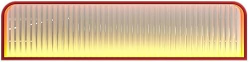 LCUVIMPEX Die screenshots, die screenshots Trennwände for Arbeitsplatten for Essbereiche, Trennwände for Arbeitsplattenschreibtische mit LED-Lichtstreifen, Trennwand aus Glas(Rosso,120x25cm) von LCUVIMPEX