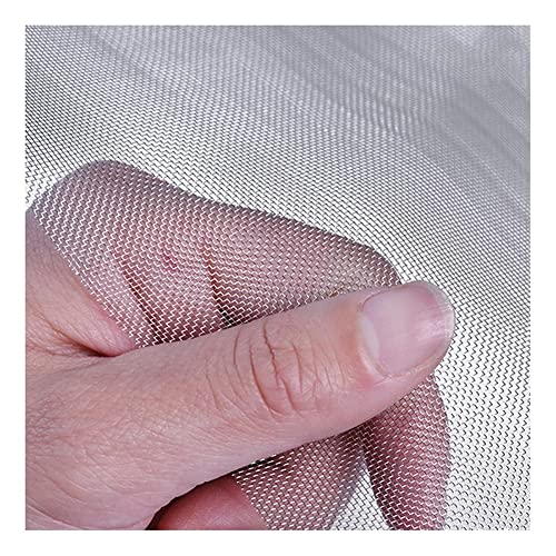 LCUVIMPEX Drahtgeflecht, Edelstahl Drahtgeflecht, 304 Edelstahlgewebedraht 40 Mesh Hitzebeständiges Metallgittersieb, mit 0,5 mm Maschenweite(1x1m) von LCUVIMPEX