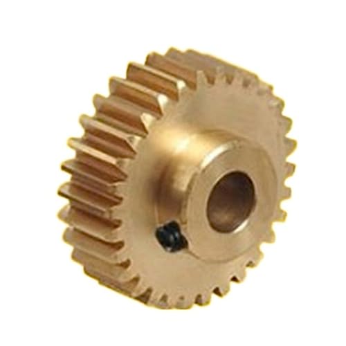 LCUVIMPEX Elektrische zahnräder 0,5 Modul Motor Ritzel Kupfer 40T-49T Zähne 3/4/5/6/6.35/8/10mm Bohrung(3mm bore,45 Teeth) von LCUVIMPEX