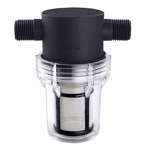 LCUVIMPEX Filter aus Edelstahl, 1/2 Zoll Wasserfilter for Gartenbewässerung Mehrere Maschengrößen Schwarz(4min 20mesh) von LCUVIMPEX