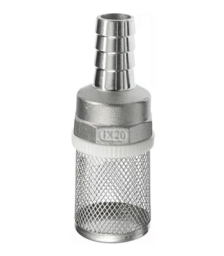 LCUVIMPEX Filter aus Edelstahl, Edelstahl-Schlauchfilter, 1 Zoll Gewinde, mehrere Größen for Gartenbewässerungs-Aquariumpumpe(20mm) von LCUVIMPEX