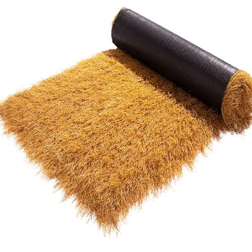 LCUVIMPEX Künstliche Strohdachrolle Künstliches Strohdach Synthetisches Gras Rollen PE-Material(0.5x13m(19.7x511.8in)) von LCUVIMPEX