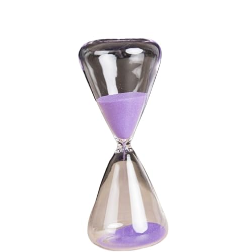 LCUVIMPEX Sanduhr Sand Timer, Sanduhr, 5 Minuten Timer Glasdeko 2er Pack Multicolor 5x12cm(Purple) von LCUVIMPEX