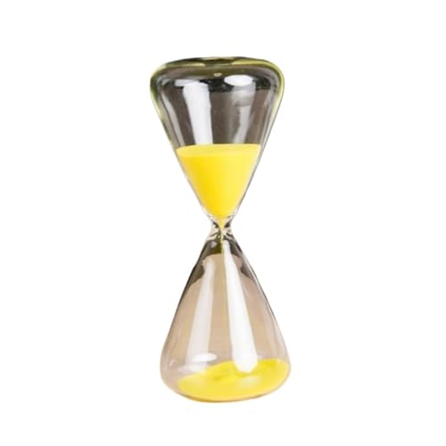 LCUVIMPEX Sanduhr Sand Timer, Sanduhr, 5 Minuten Timer Glasdeko 2er Pack Multicolor 5x12cm(Yellow) von LCUVIMPEX