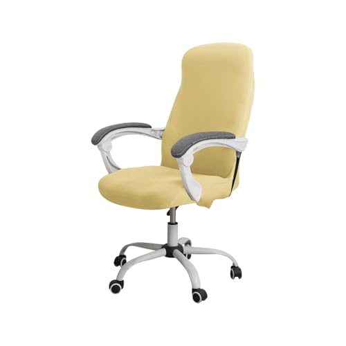 LCUVIMPEX Slipcover Computer Stuhl Abdeckung ， Computer Stuhl Schonbezug for Sessel Protector Sitz Abdeckung for Gaming Chai(Yellow,L) von LCUVIMPEX