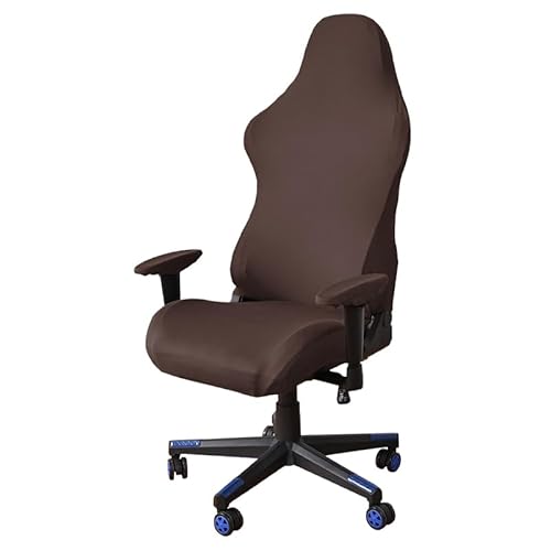 LCUVIMPEX Slipcover Computer Stuhl Abdeckung ， E-Sport Verdicken Computer Stuhl Abdeckungen Elastische Computer Sitz Fällen for Home(4 Dark Coffee) von LCUVIMPEX